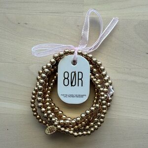 8 Other Reasons Gold Beaded Bracelet Set Fab Fit Fun